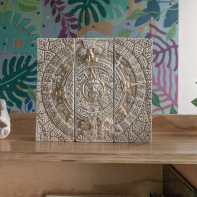 Aztec Calendar Candle Centerpiece