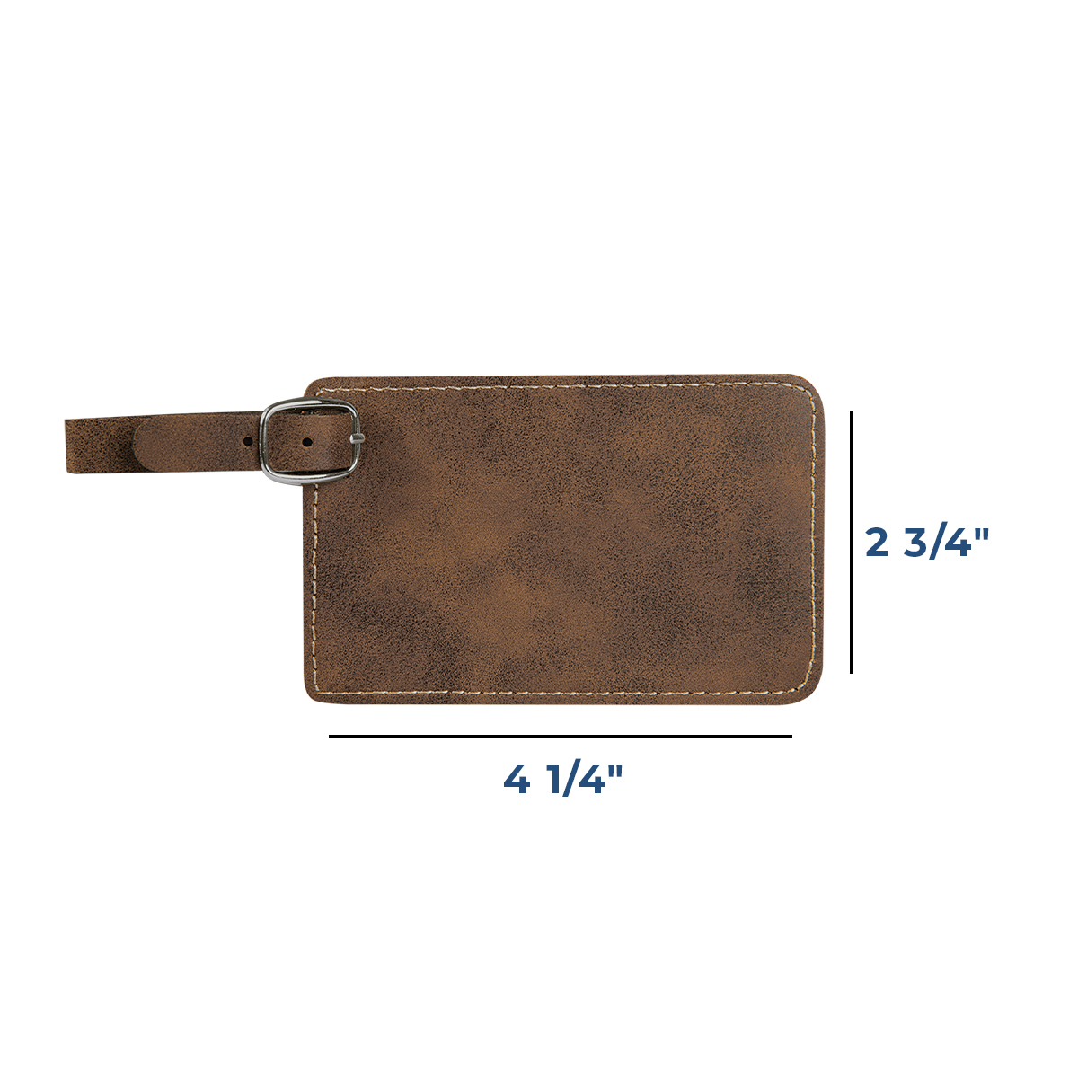 Personalized Miller Leatherette Luggage Tag - Image 2