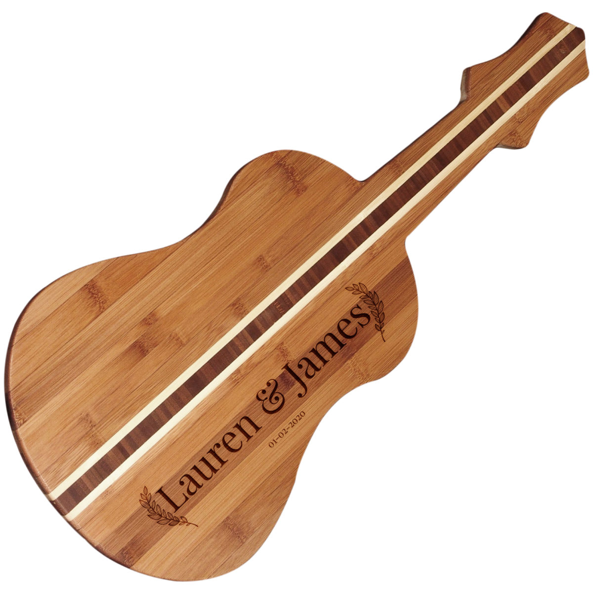 Personalized Bamboo Ukelele Serving Board - Image 4