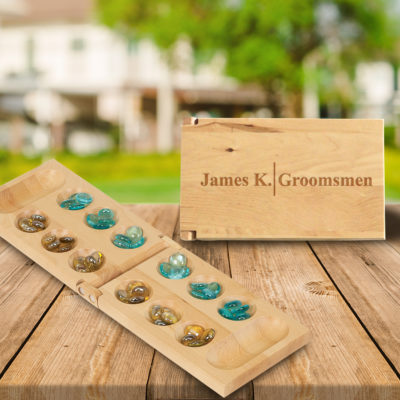 Personalized Groomsmen Mancala Game Gift Set