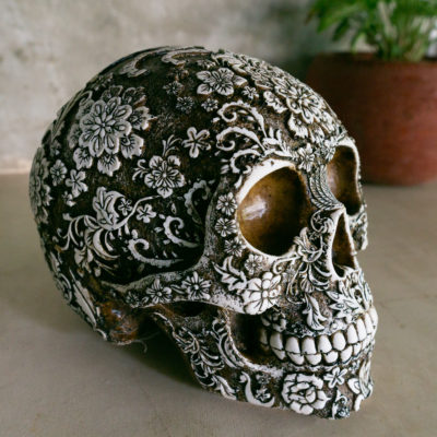 Day of the Dead Skull Natural Stone