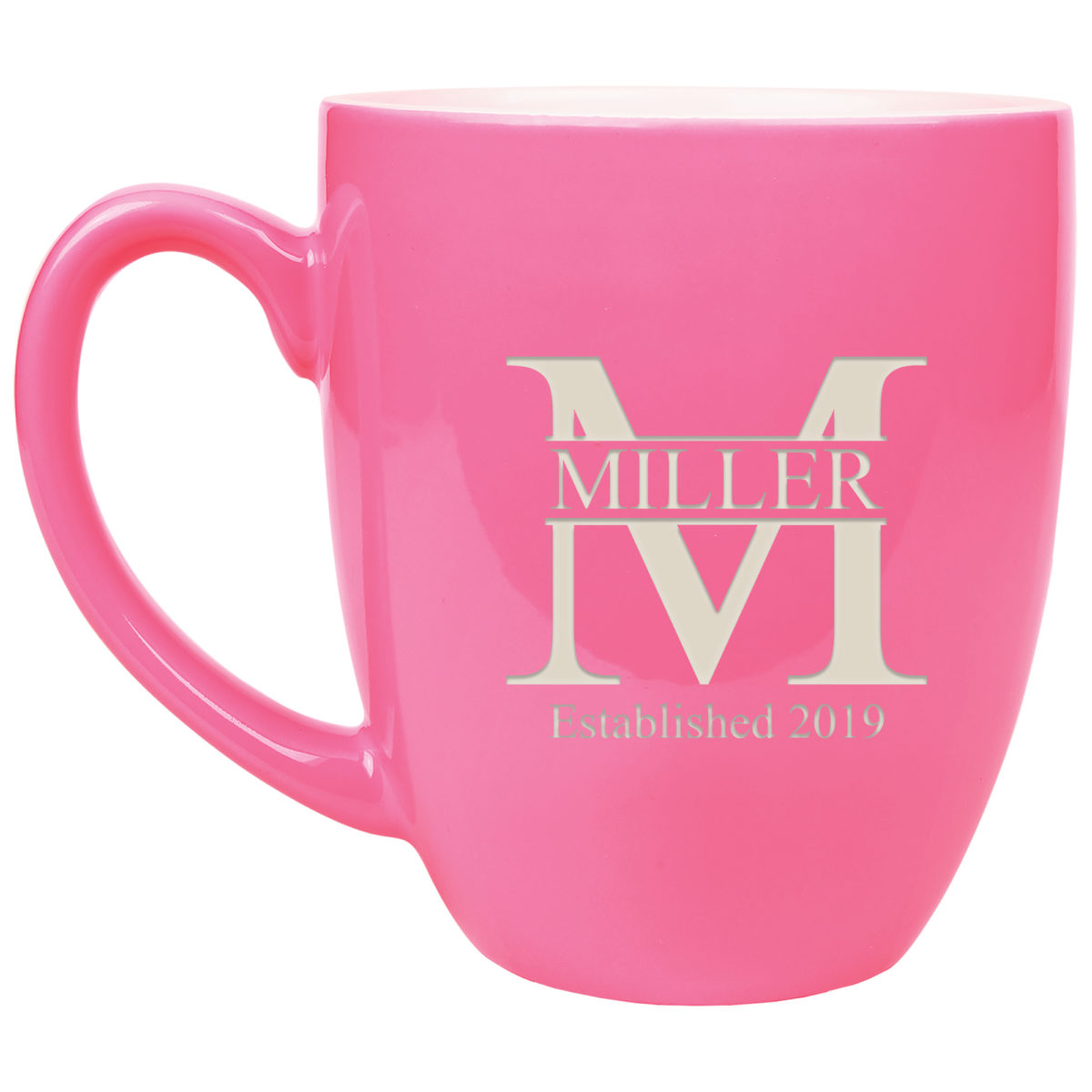 Personalized Monogram 16 oz. Bistro Ceramic Mug - Image 9