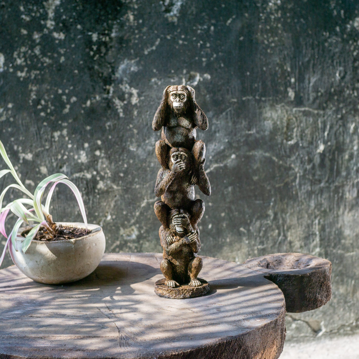 Handcasted Monkey Resin Bust - Image 2