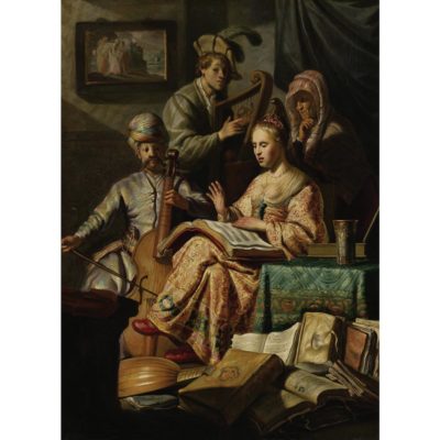 Rembrandt: Musical Company Acrylic Print