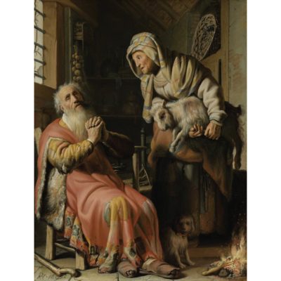 Rembrandt: Tobit and Anna with Child Acrylic Print