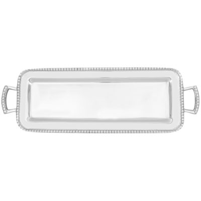 Pearled Rectangular Serving Tray