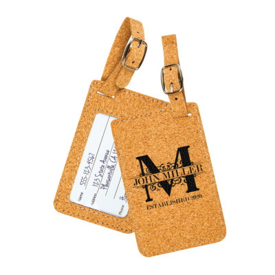 Personalized Miller Leatherette Luggage Tag