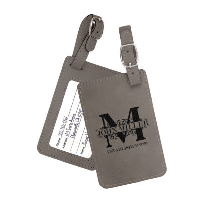 Personalized Miller Leatherette Luggage Tag
