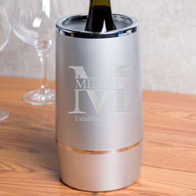 Personalized Monogram Insulated Acrylic Wine Chiller