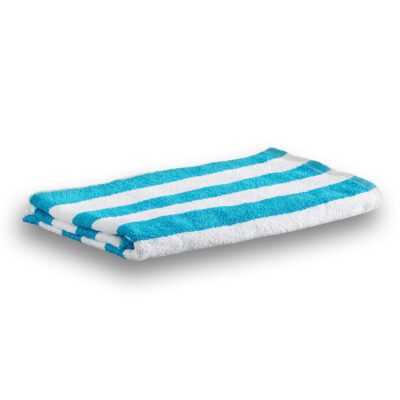 Personalized Striped Cabbana Cotton Beach Towel