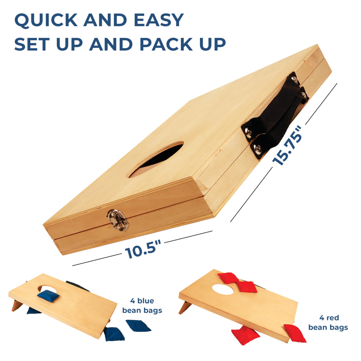 Personalized Tabletop Bean Bag Toss Game - Image 2