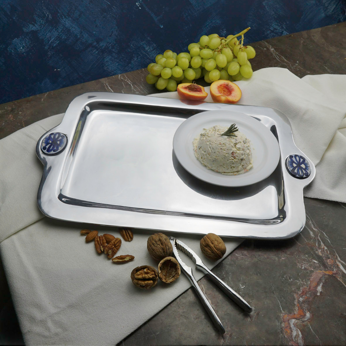 Talavera Pewter Large Serving Tray - Image 2