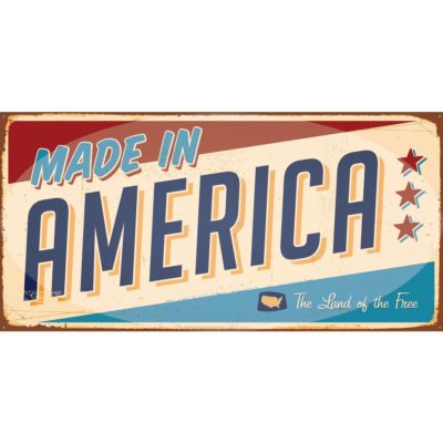 Vintage Made in America Sign Acrylic Print