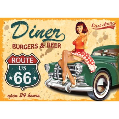 Route 66 Diner Poster Acrylic Print