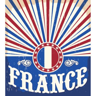 France Vintage Poster Acrylic Print
