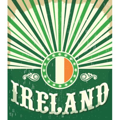 Ireland Vintage Poster Acrylic Print