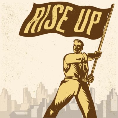 Rise Up Vintage Poster Acrylic Print