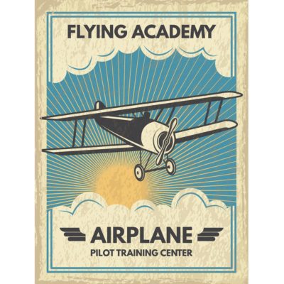 Flying Academy Vintage Poster Acrylic Print