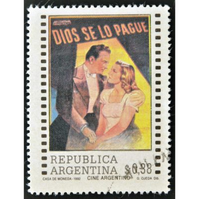 Argentinian Stamp Acrylic Print