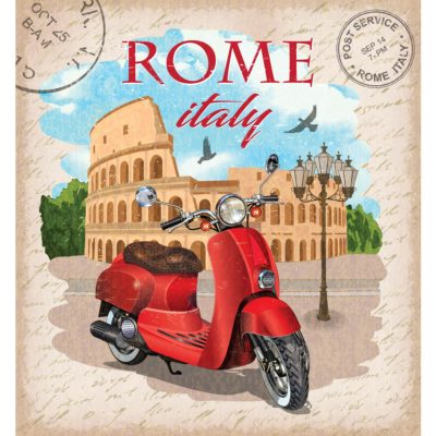 Rome Vintage Poster Acrylic Print