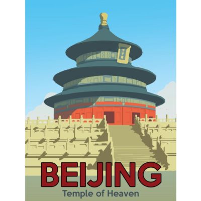 Beijing Vintage Poster Acrylic Print