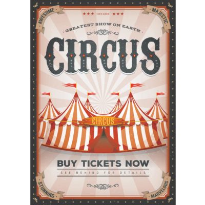 Circus Vintage Poster Acrylic Print