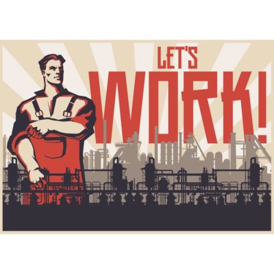 Retro Propaganda Poster Acrylic Print