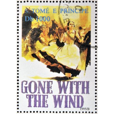 Gone with the Wind Movie Poster Stamp Acrylic Print