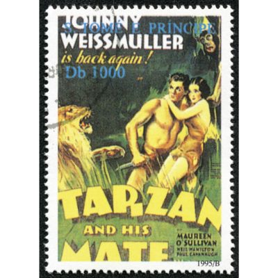 Tarzan Movie Poster Stamp Acrylic Print