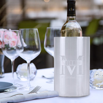 Personalized Monogram Insulated Stainless Steel Wine Chiller
