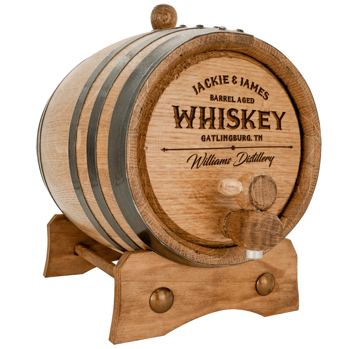 Barrel Aged Personalized Whiskey Barrel - Image 2
