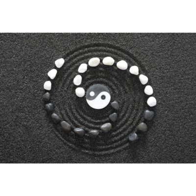 Yin and Yang Stone Acrylic Print