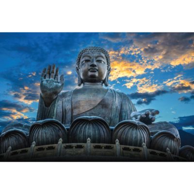 Buddha Statue on High Mountain Temple Acrylic Print