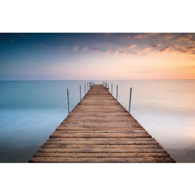 Pier in Sea of Minimalism Acrylic Print