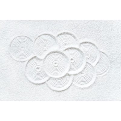 Zen Pattern in White Sand Acrylic Print