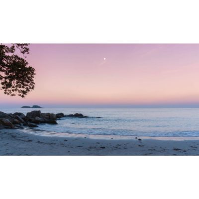 Calm Sea and Sunrise in Pastel Acrylic Print