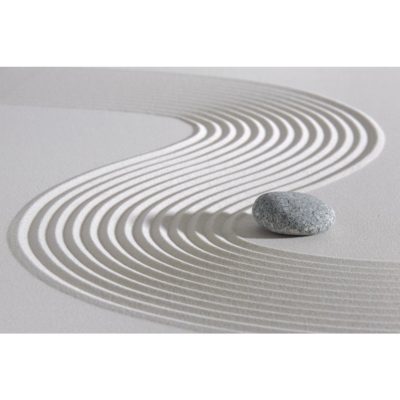 Japanese Garden with Streaked Sand Acrylic Print